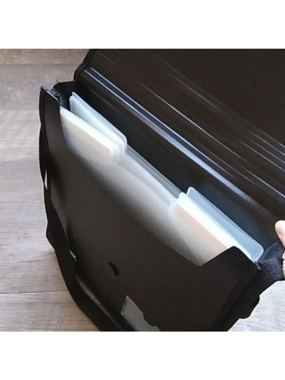 CM Memories Black Expanding Binder Folder with Strap